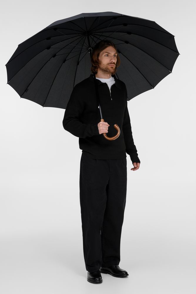 Зонт-трость Big Boss, черный — изображение 11