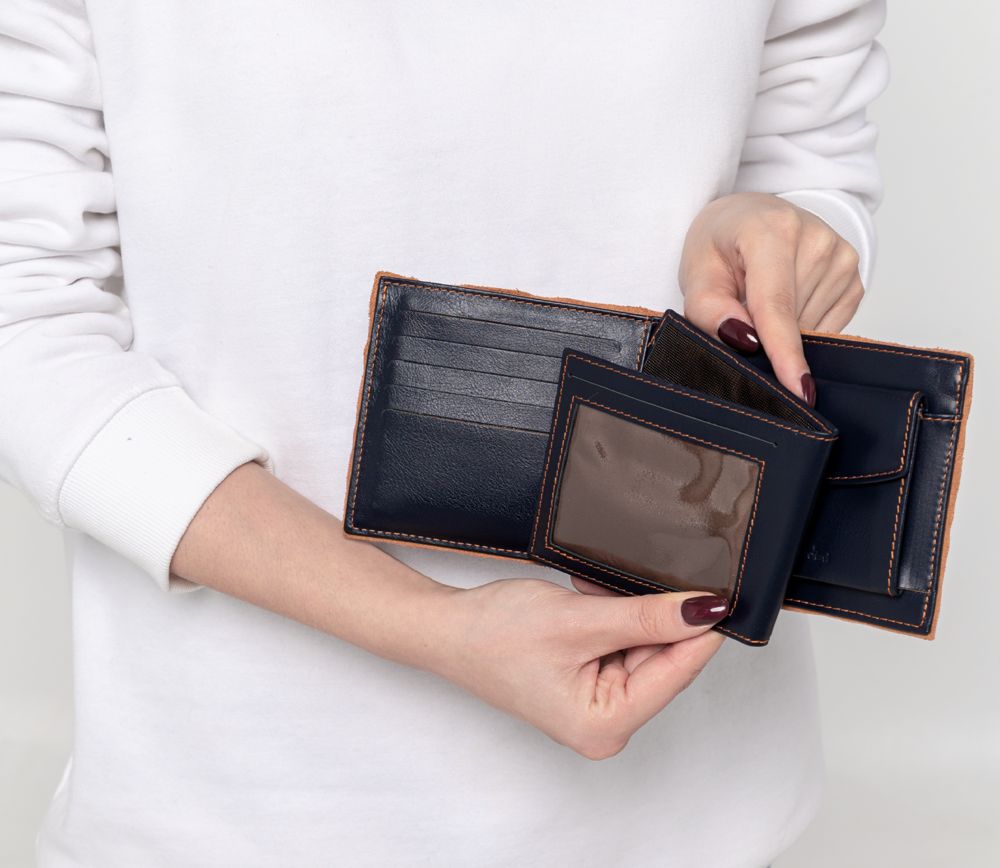 Портмоне Palermo, синее — изображение 10