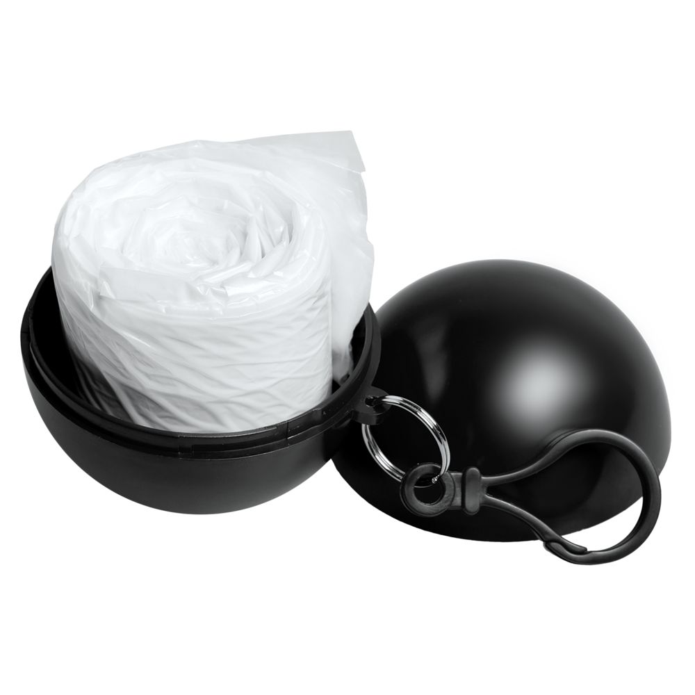 Дождевик в круглом футляре Nimbus, черный — изображение 3