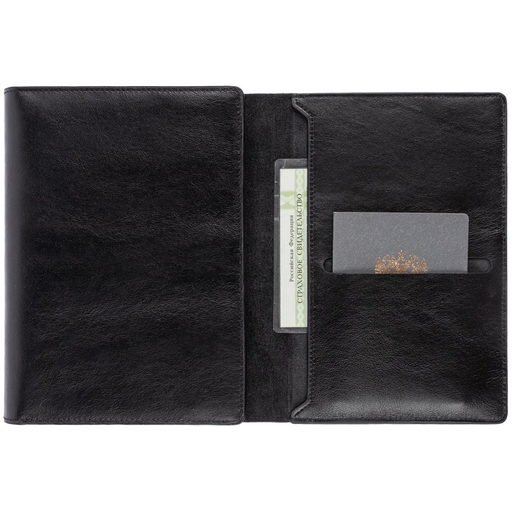 Ежедневник-портфолио Napoli, недатированный, черный — изображение 7