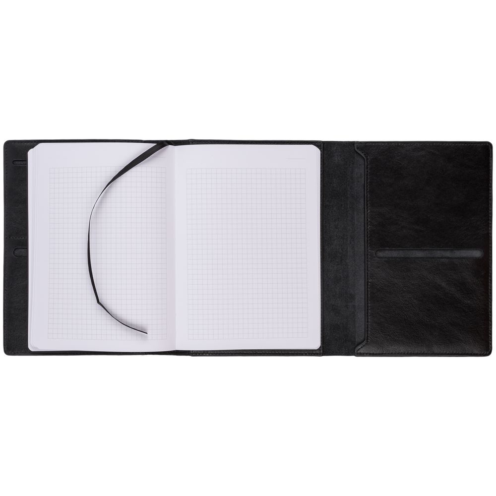 Ежедневник-портфолио Napoli, недатированный, черный — изображение 12