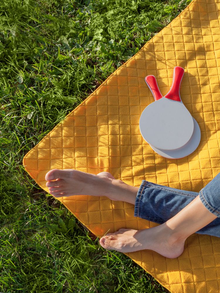 Плед для пикника Soft & Dry 2, желтый — изображение 6