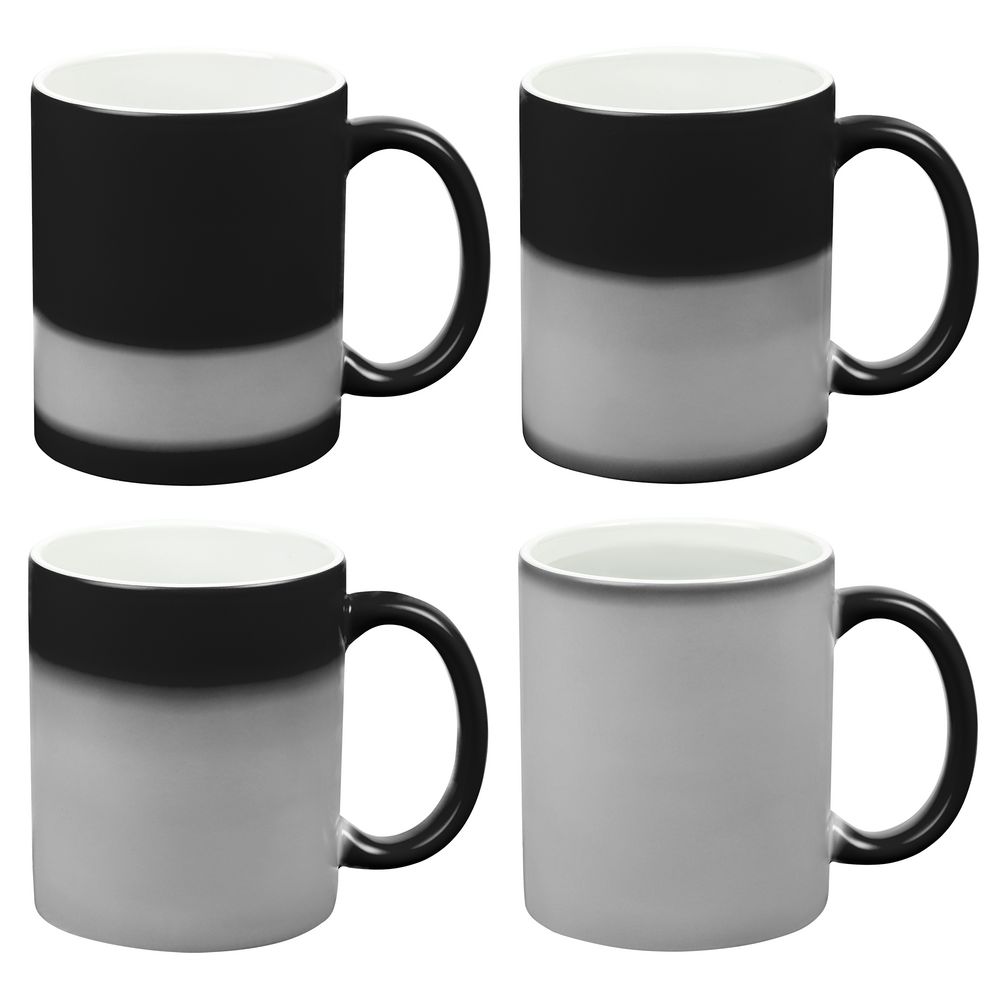 Кружка «Хамелеон», глянцевая, черная — изображение 4