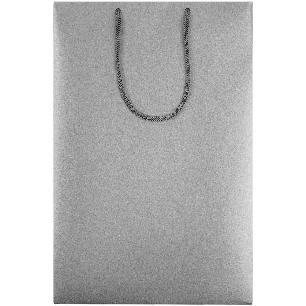 Пакет бумажный «Блеск», средний, серебристый — изображение 3