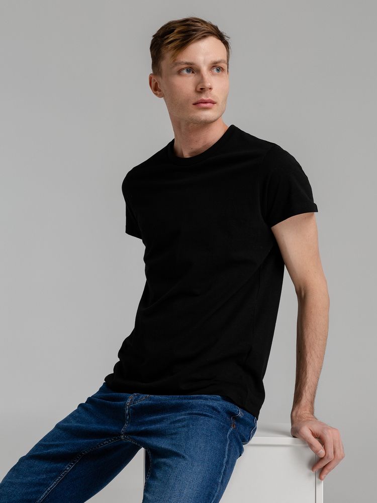 Футболка мужская Regent Fit 150, черная — изображение 7