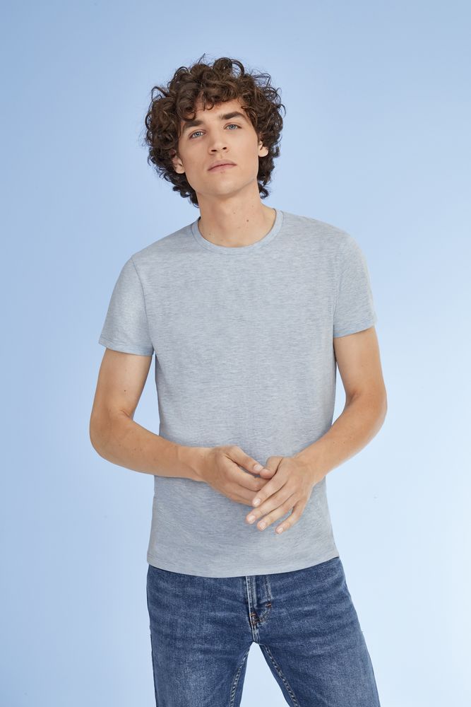 Футболка мужская Regent Fit 150, серый меланж — изображение 7
