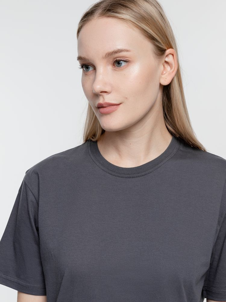 Футболка унисекс T-Bolka 160, темно-серая (графит) — изображение 11