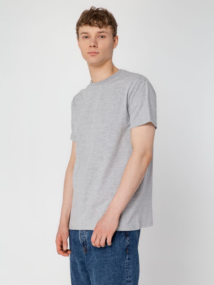 Футболка унисекс T-Bolka 160, серый меланж — изображение 6