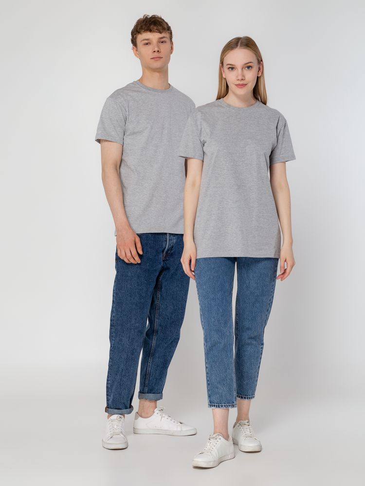 Футболка унисекс T-Bolka 160, серый меланж — изображение 12