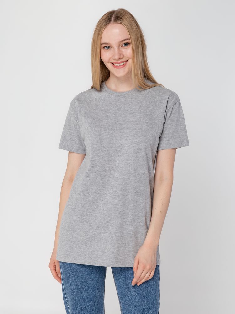 Футболка унисекс T-Bolka 160, серый меланж — изображение 10