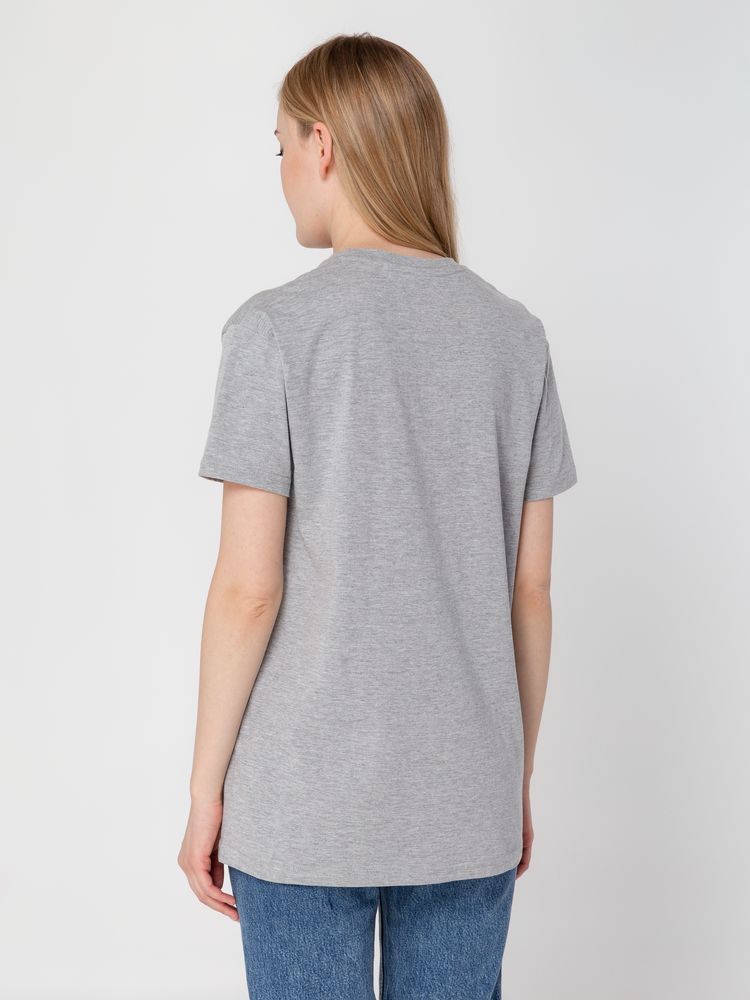 Футболка унисекс T-Bolka 160, серый меланж — изображение 11