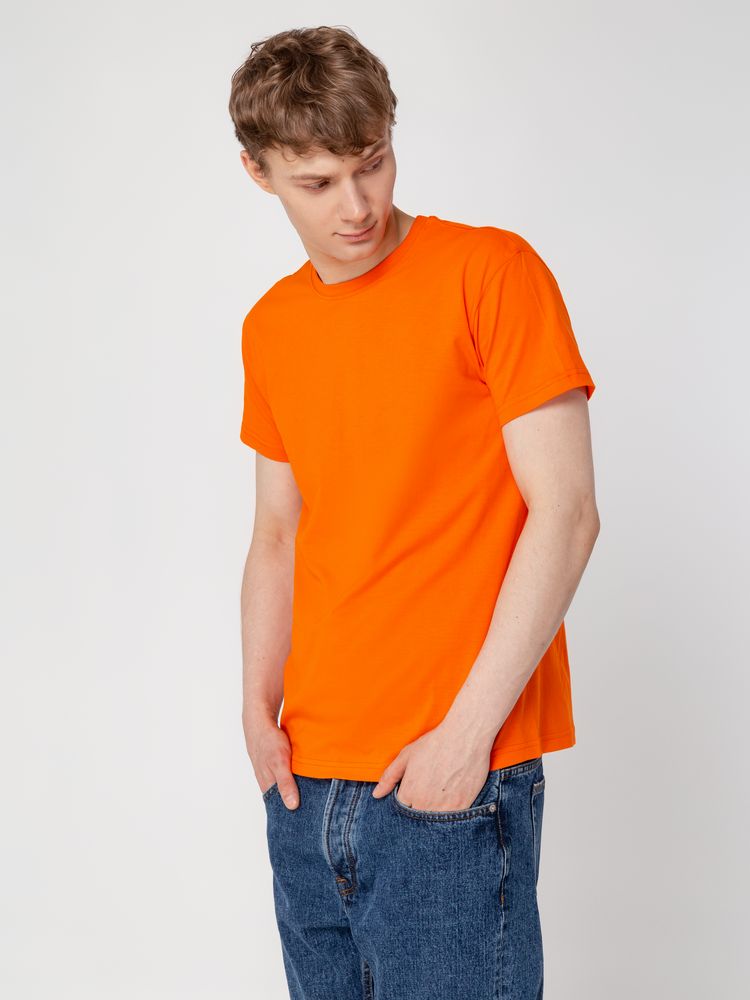 Футболка унисекс T-Bolka 160, оранжевая — изображение 6