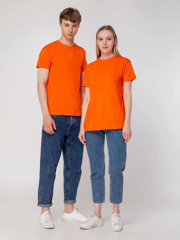 Футболка унисекс T-Bolka 160, оранжевая — изображение 12