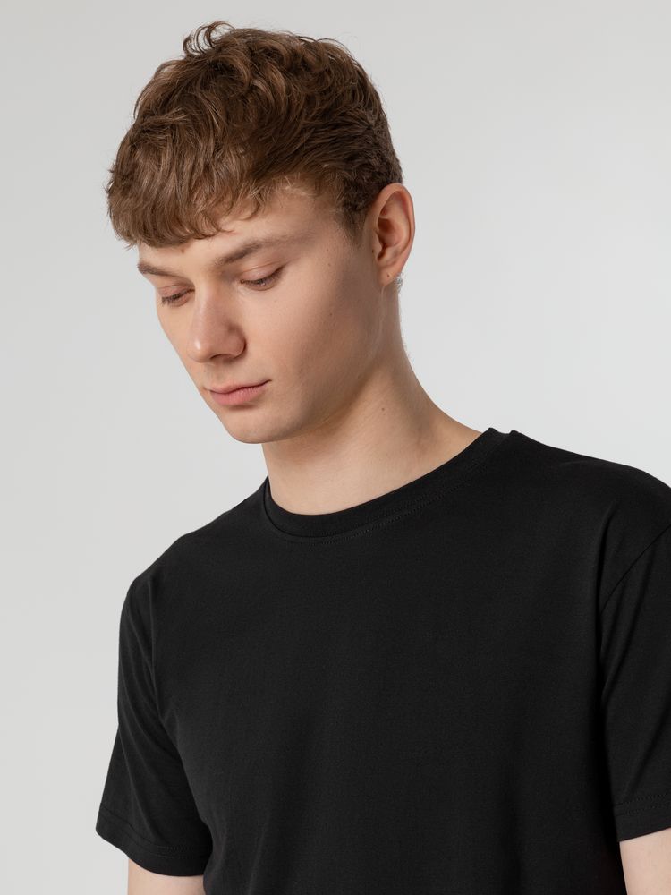 Футболка унисекс T-Bolka 160, черная — изображение 8