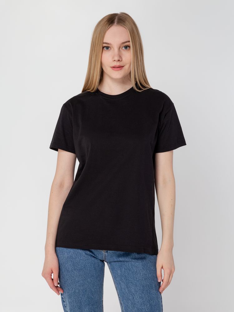 Футболка унисекс T-Bolka 160, черная — изображение 10