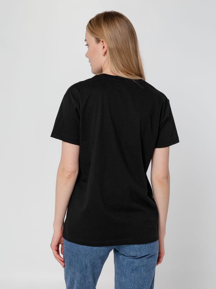 Футболка унисекс T-Bolka 160, черная — изображение 11
