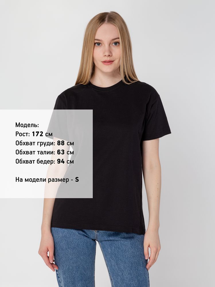 Футболка унисекс T-Bolka 160, черная — изображение 9
