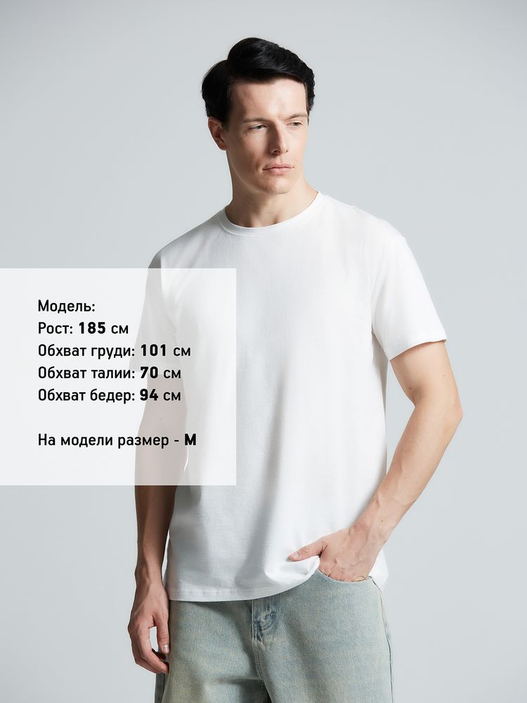 Футболка унисекс T-Bolka 160, белая (белоснежная) — изображение 10