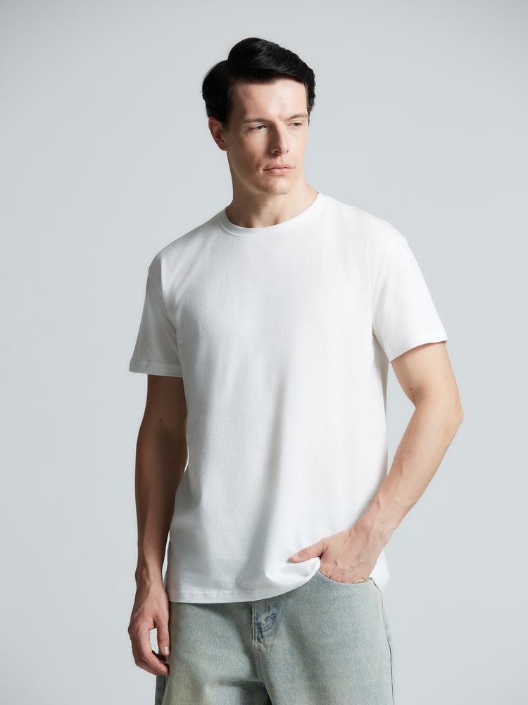 Футболка унисекс T-Bolka 160, белая (белоснежная) — изображение 11