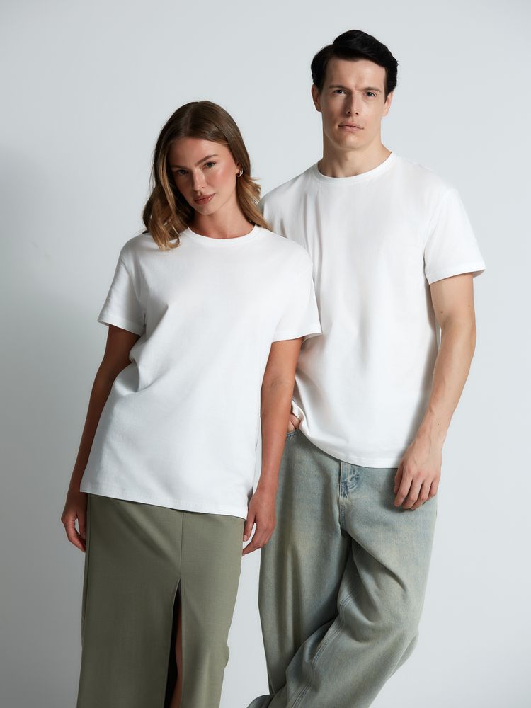 Футболка унисекс T-Bolka 160, белая (белоснежная) — изображение 15