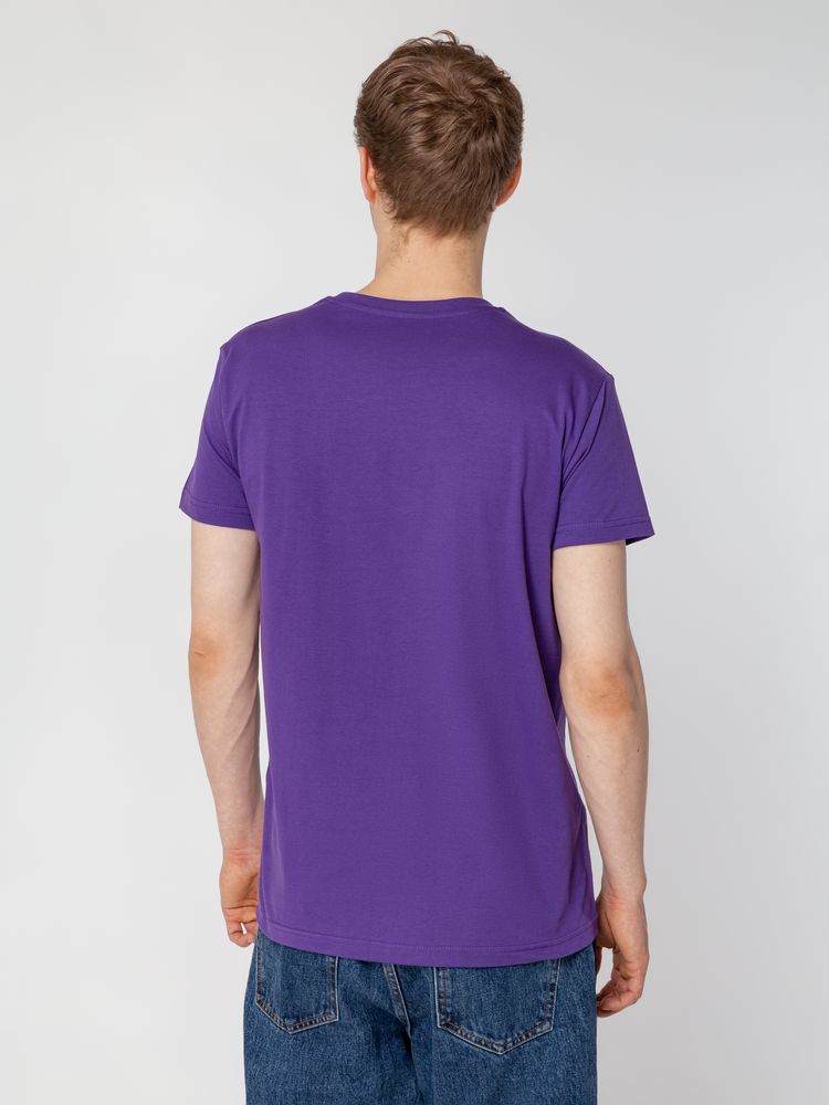 Футболка унисекс T-Bolka 160, фиолетовая — изображение 7