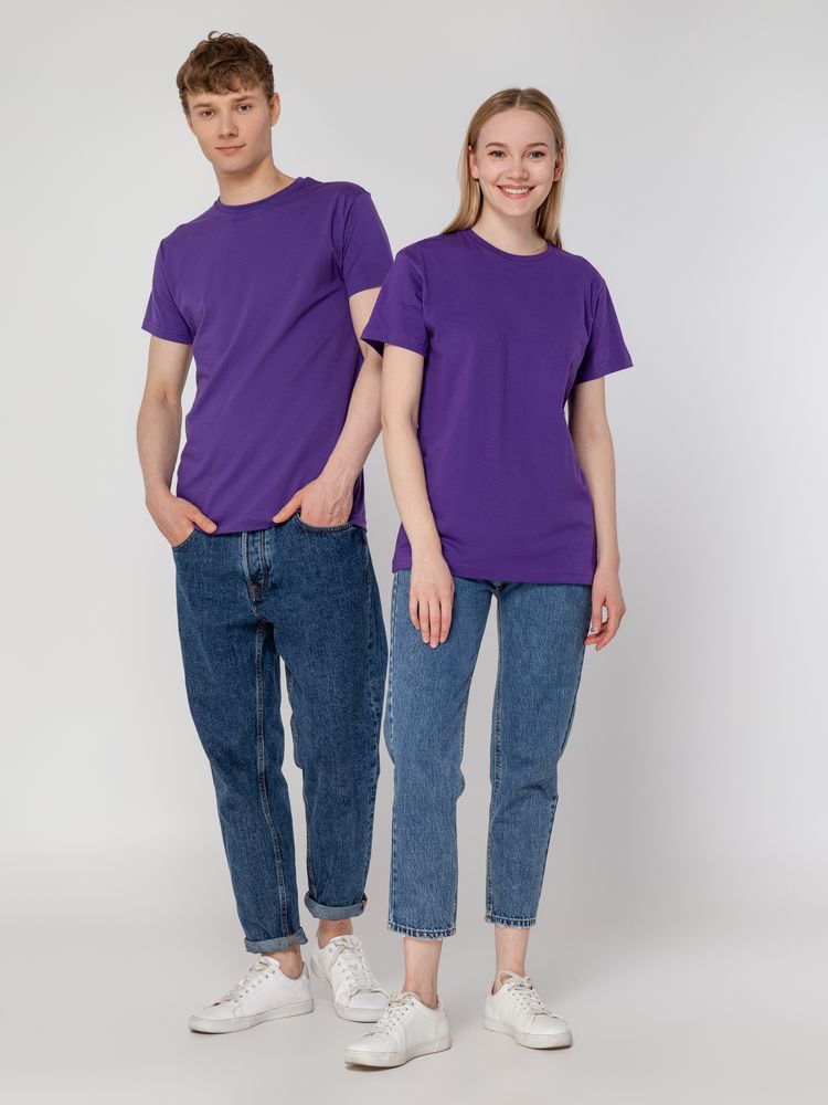Футболка унисекс T-Bolka 160, фиолетовая — изображение 12