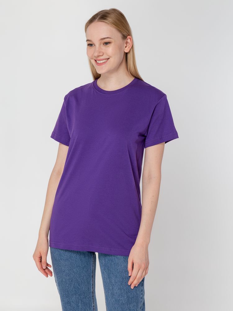 Футболка унисекс T-Bolka 160, фиолетовая — изображение 9