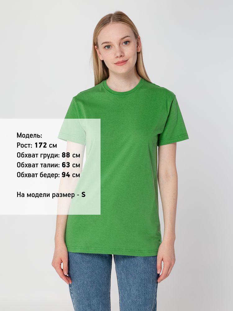 Футболка унисекс T-Bolka 160, ярко-зеленая — изображение 5