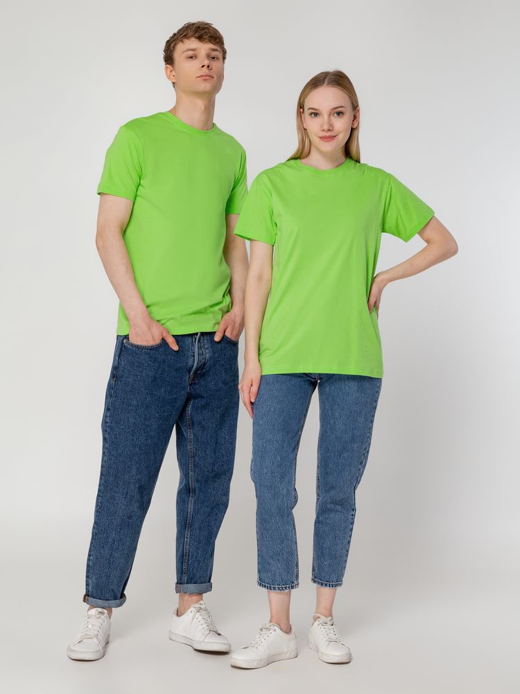 Футболка унисекс T-Bolka 160, зеленое яблоко — изображение 12