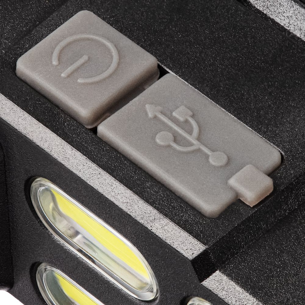 Налобный фонарик аккумуляторный Alnes, черный — изображение 7