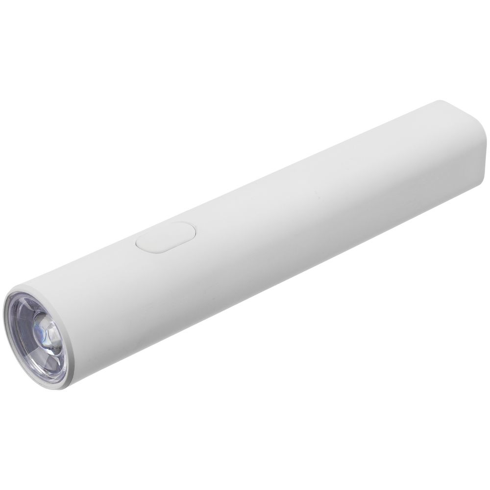 Фонарик аккумуляторный Falkirk, белый — изображение 2