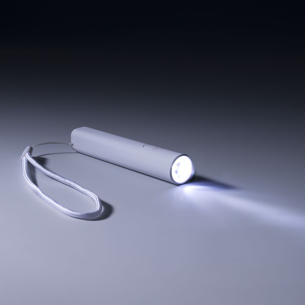 Фонарик аккумуляторный Falkirk, белый — изображение 7