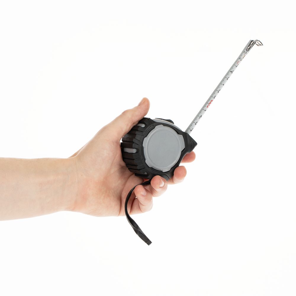 Рулетка Mittari с магнитным наконечником, 5 м, серая — изображение 7