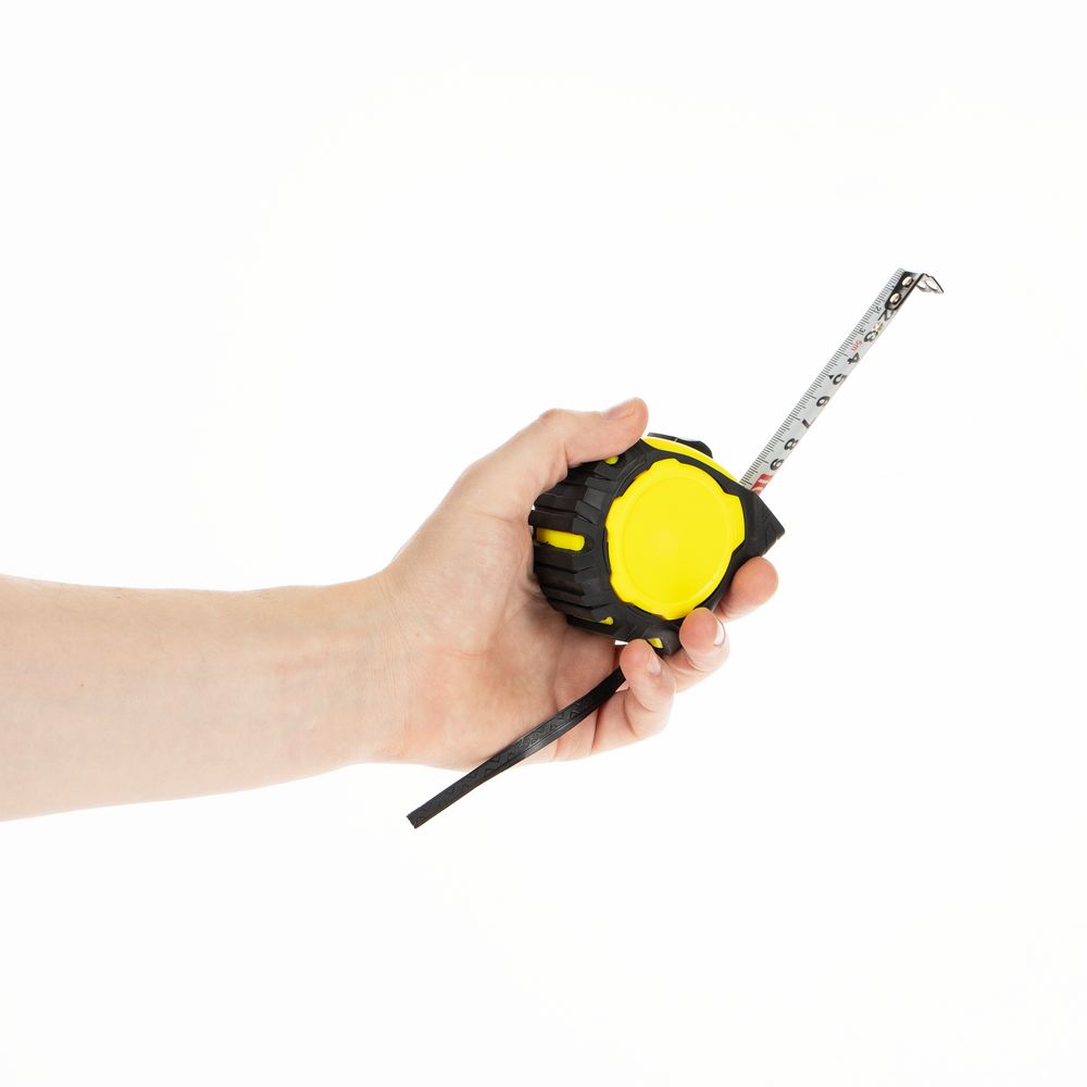 Рулетка Mittari с магнитным наконечником, 5 м, желтая — изображение 7