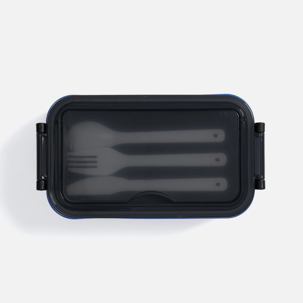 Ланчбокс Pranzo, синий с черным — изображение 4