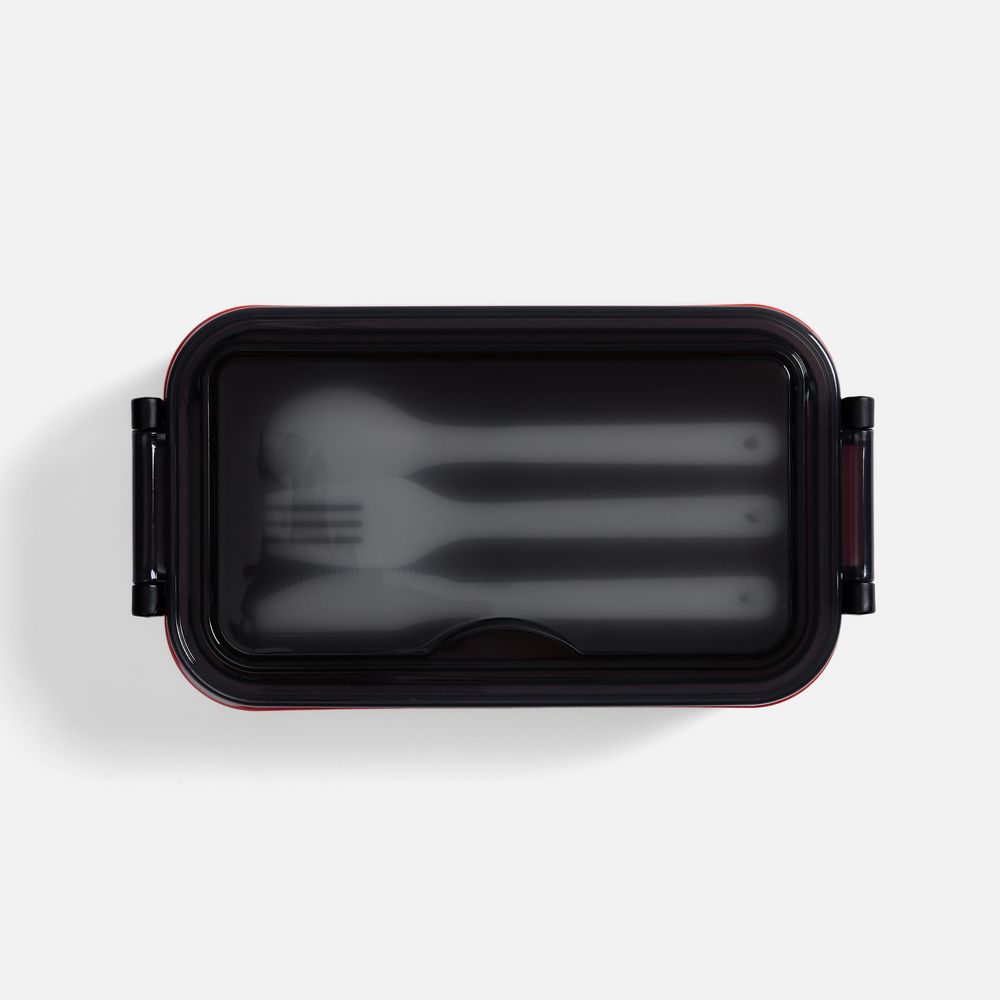 Ланчбокс Pranzo, красный с черным — изображение 4