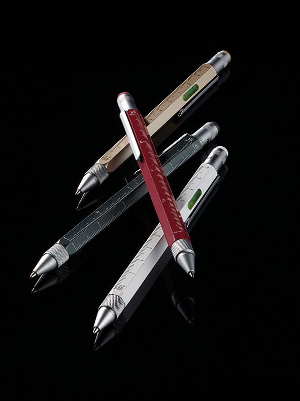 Ручка шариковая Construction, мультиинструмент, черная — изображение 4