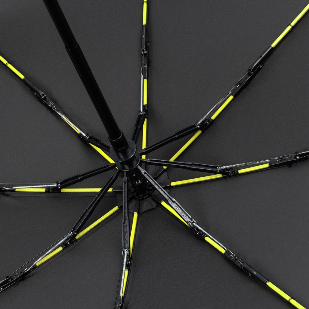 Зонт складной AOC Mini с цветными спицами, зеленое яблоко — изображение 4
