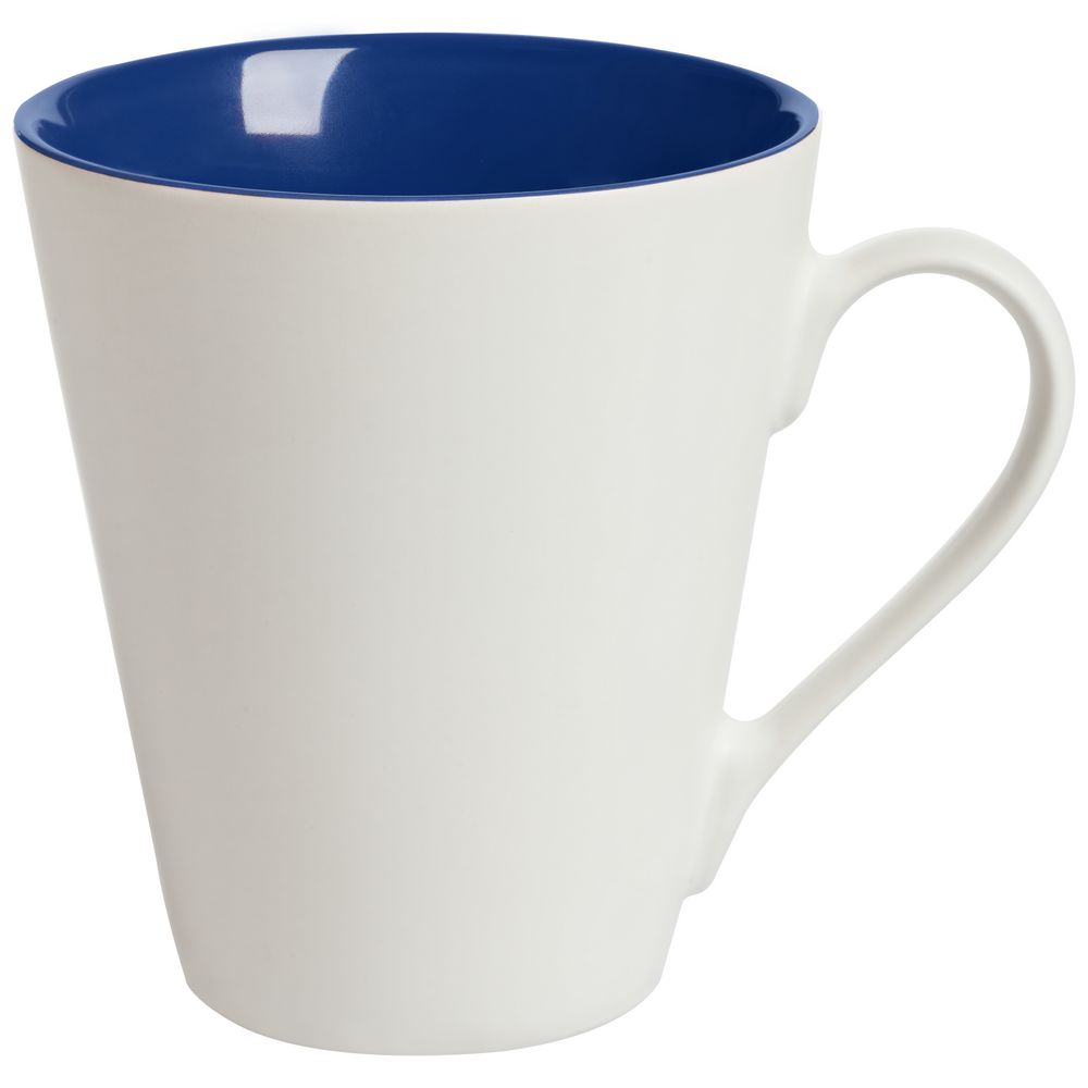 Кружка New Bell матовая, белая с синим — изображение 2