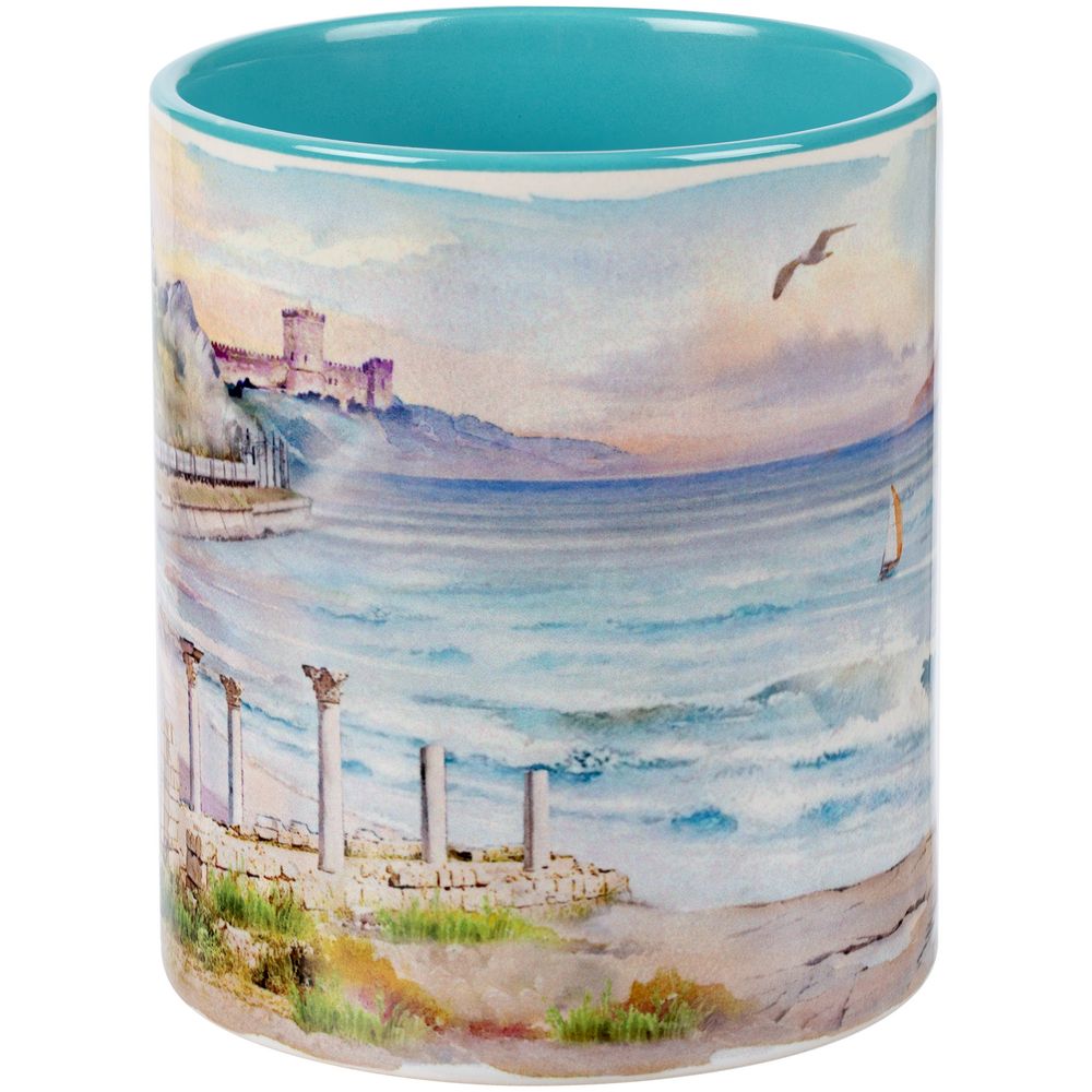 Кружка Promo Plus для сублимационной печати, бирюзовая — изображение 6