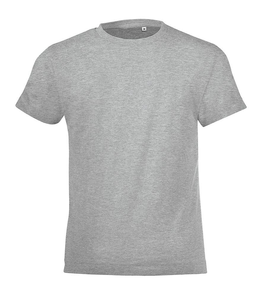 Футболка детская Regent Fit Kids, серый меланж — изображение 2