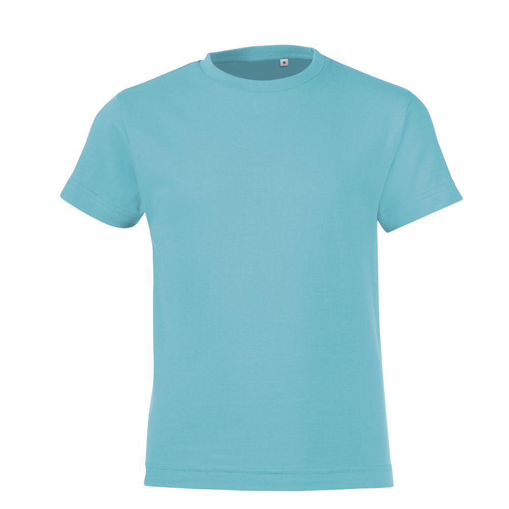 Футболка детская Regent Fit Kids, бирюзовая — изображение 2