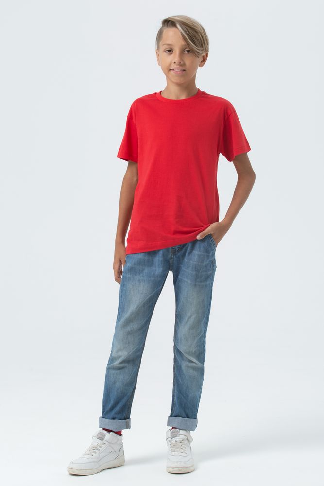 Футболка детская Regent Fit Kids, красная — изображение 7