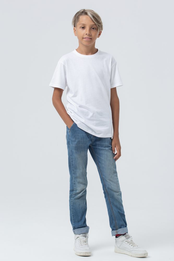 Футболка детская Regent Fit Kids, белая — изображение 7