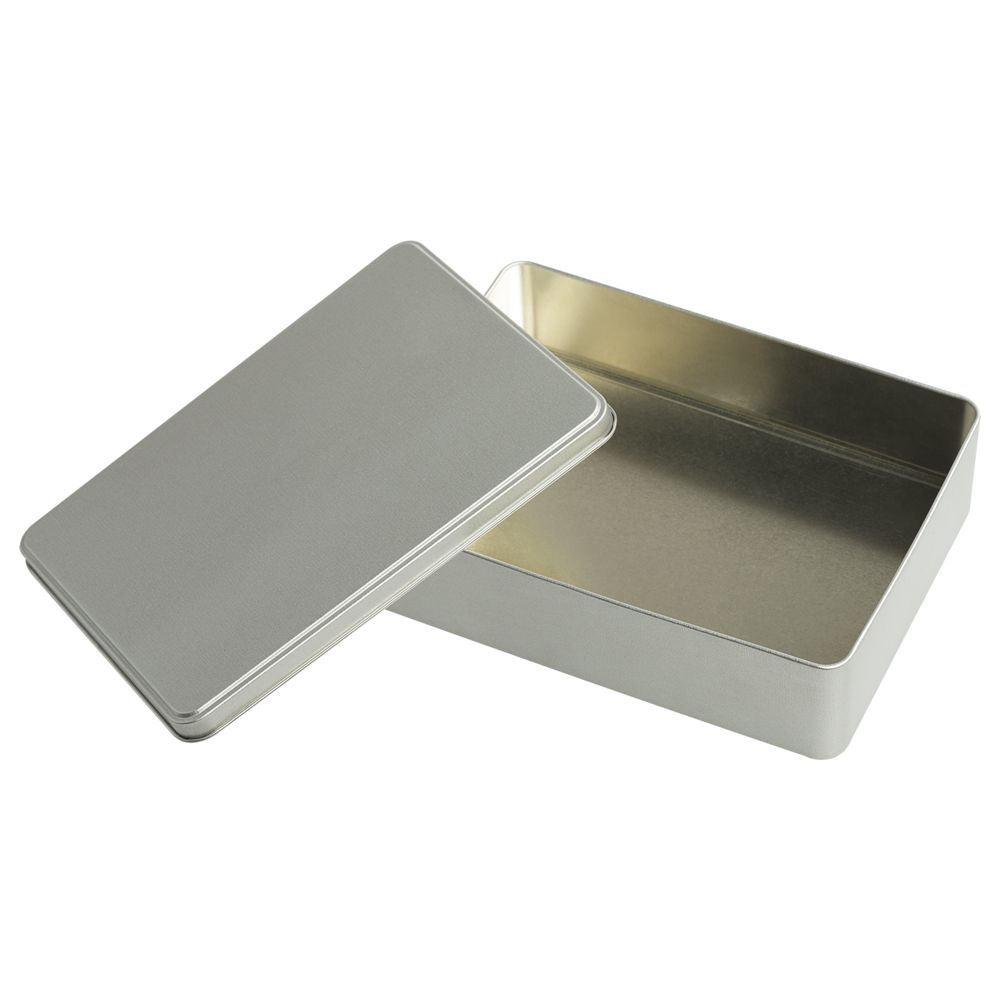 Коробка Pragmax L, прямоугольная, серебристая — изображение 3