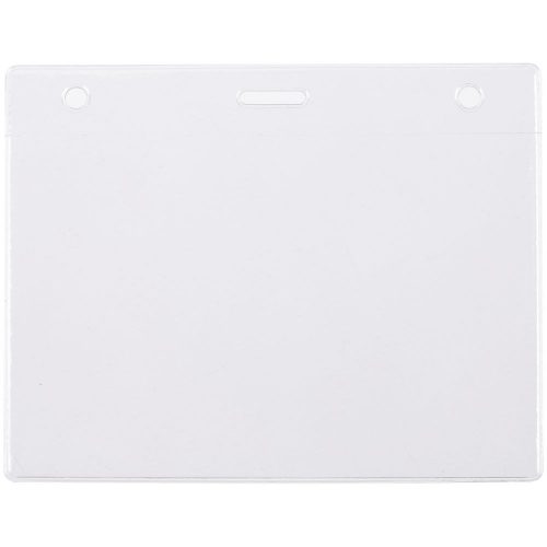 Карман для бейджа Lucid, горизонтальный, из фактурного ПВХ