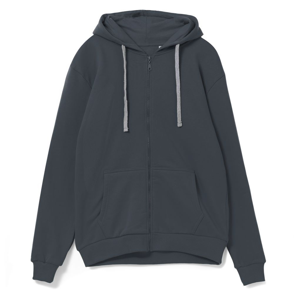 Толстовка на молнии с капюшоном Siverga, темно-серая (графит) — изображение 2