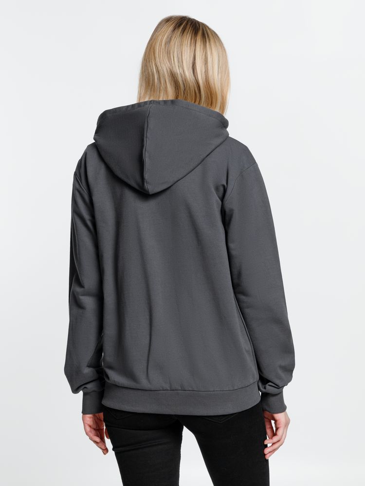 Толстовка на молнии с капюшоном Siverga, темно-серая (графит) — изображение 11