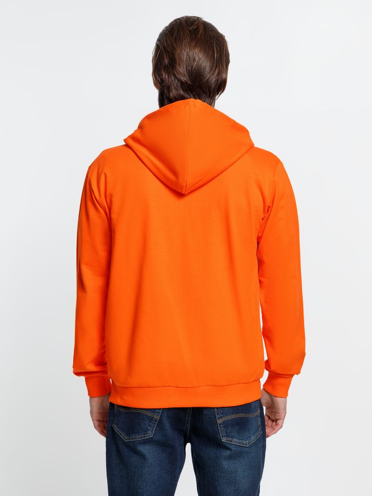 Толстовка на молнии с капюшоном Siverga 2.0, оранжевая — изображение 10