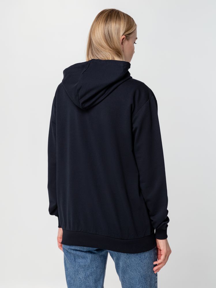 Толстовка на молнии с капюшоном Unit Siverga, темно-синяя — изображение 12